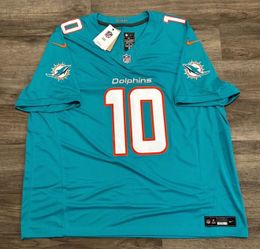 Nike Miami Dolphins Tyreek Hill #10 Aqua Football Jersey Mens Size 3XL NWT