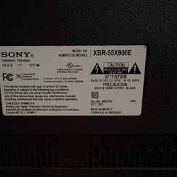 55” Sony TV 2017