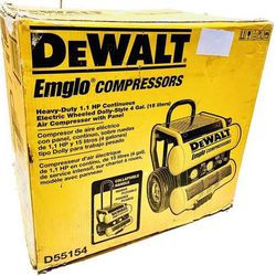 DEWALT D55154 125-PSI 4-Gallon Electric Wheeled Dolly Air Compressor