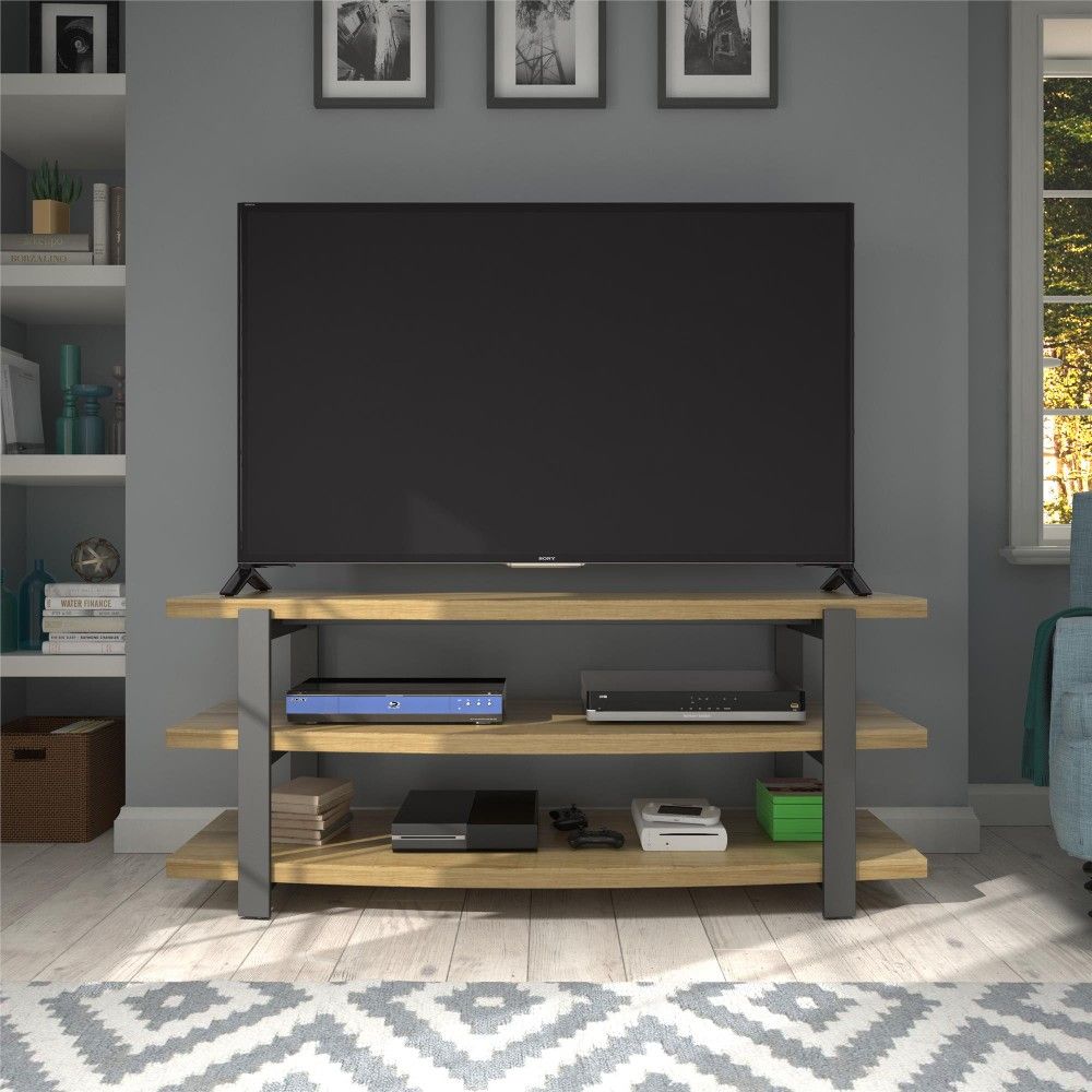 TV Stand for TVs up to 70", Golden Oak