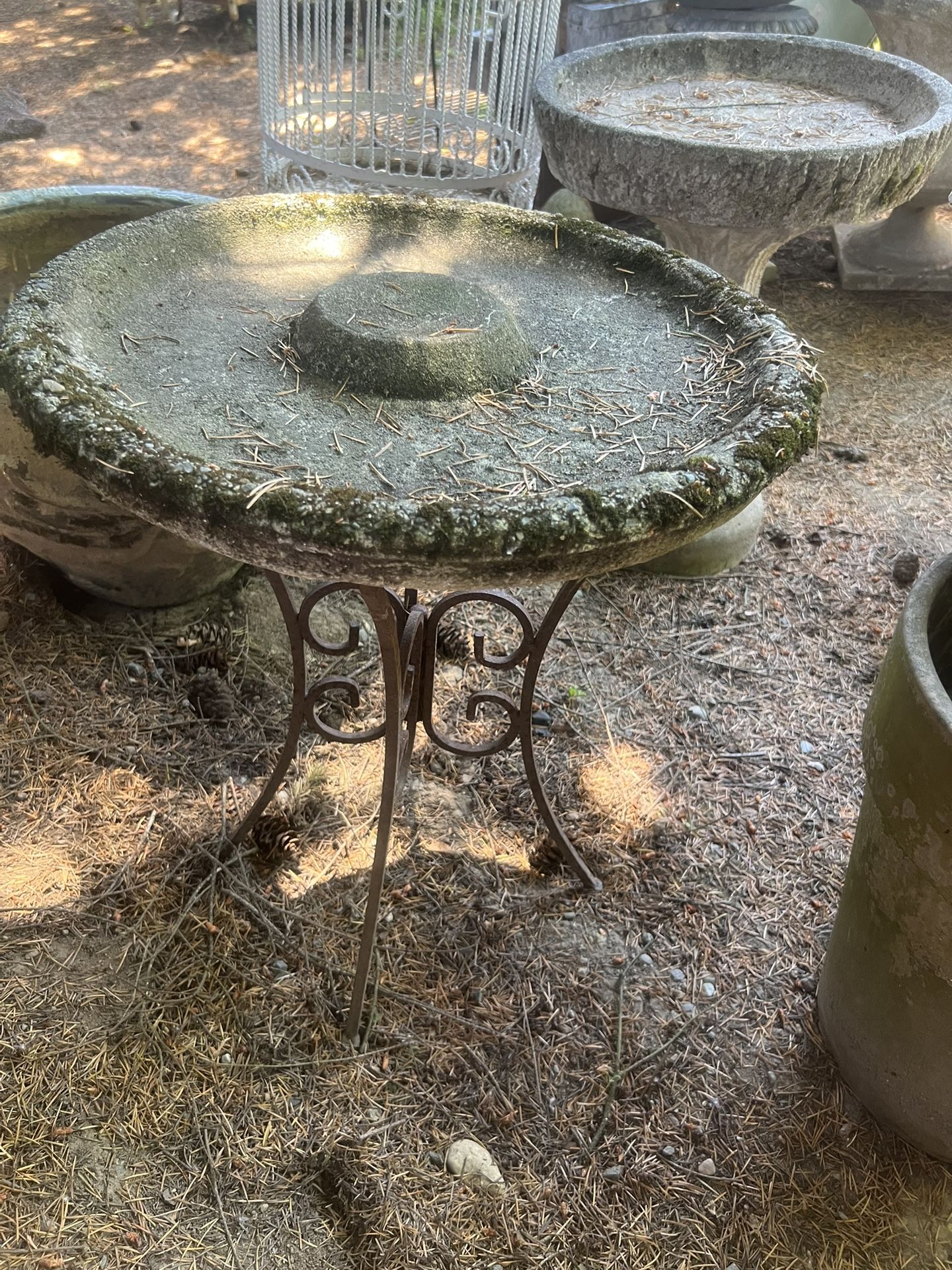 Concrete Birdbath
