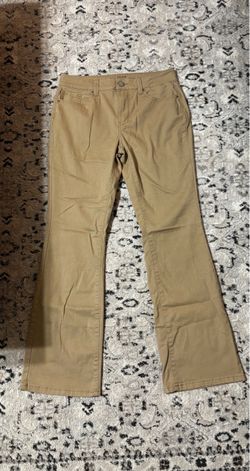 Mid Rise Bootcut Khaki Pants
