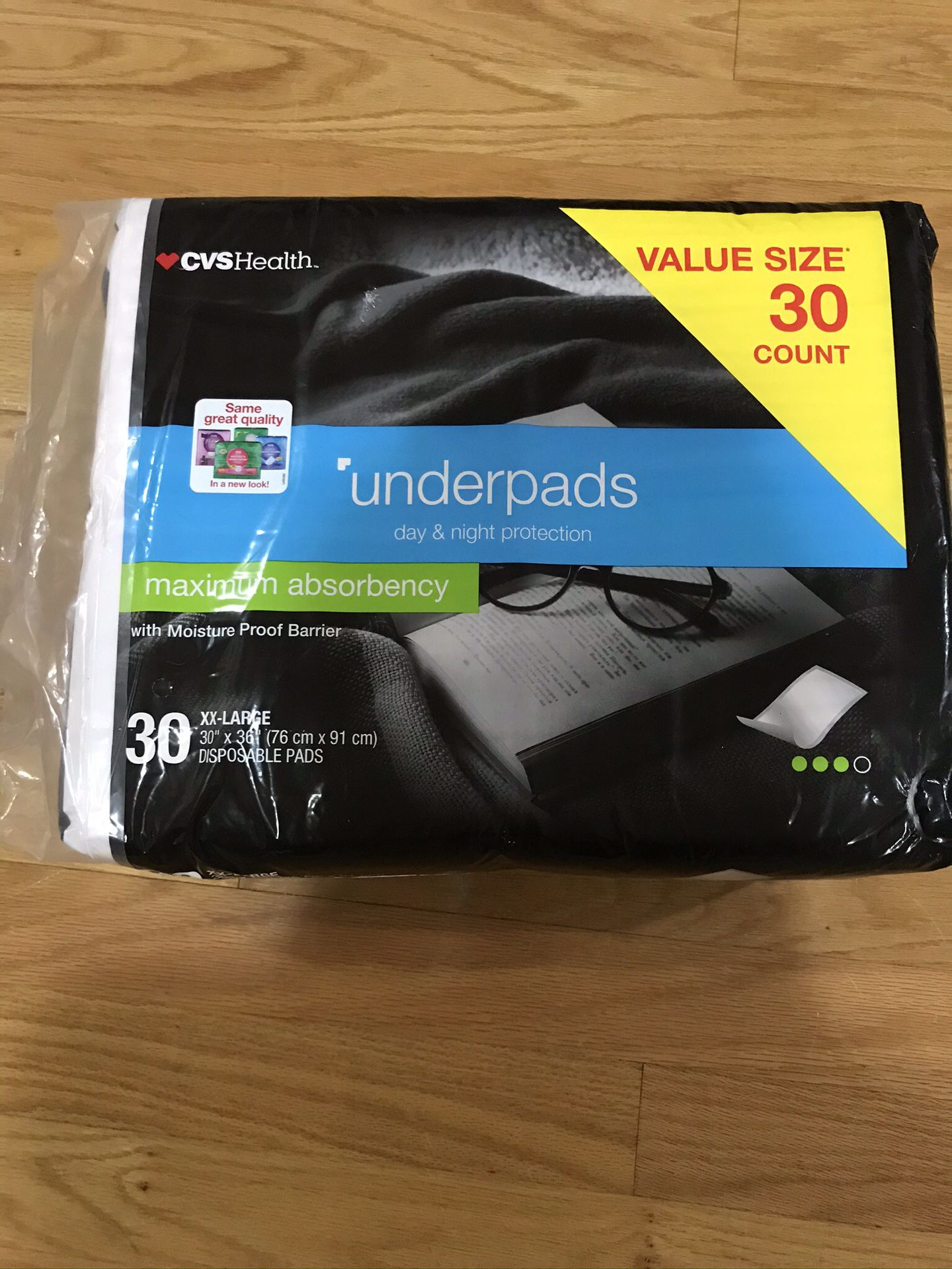 CVS Health Underpads Day & Night Protection (30 Count)