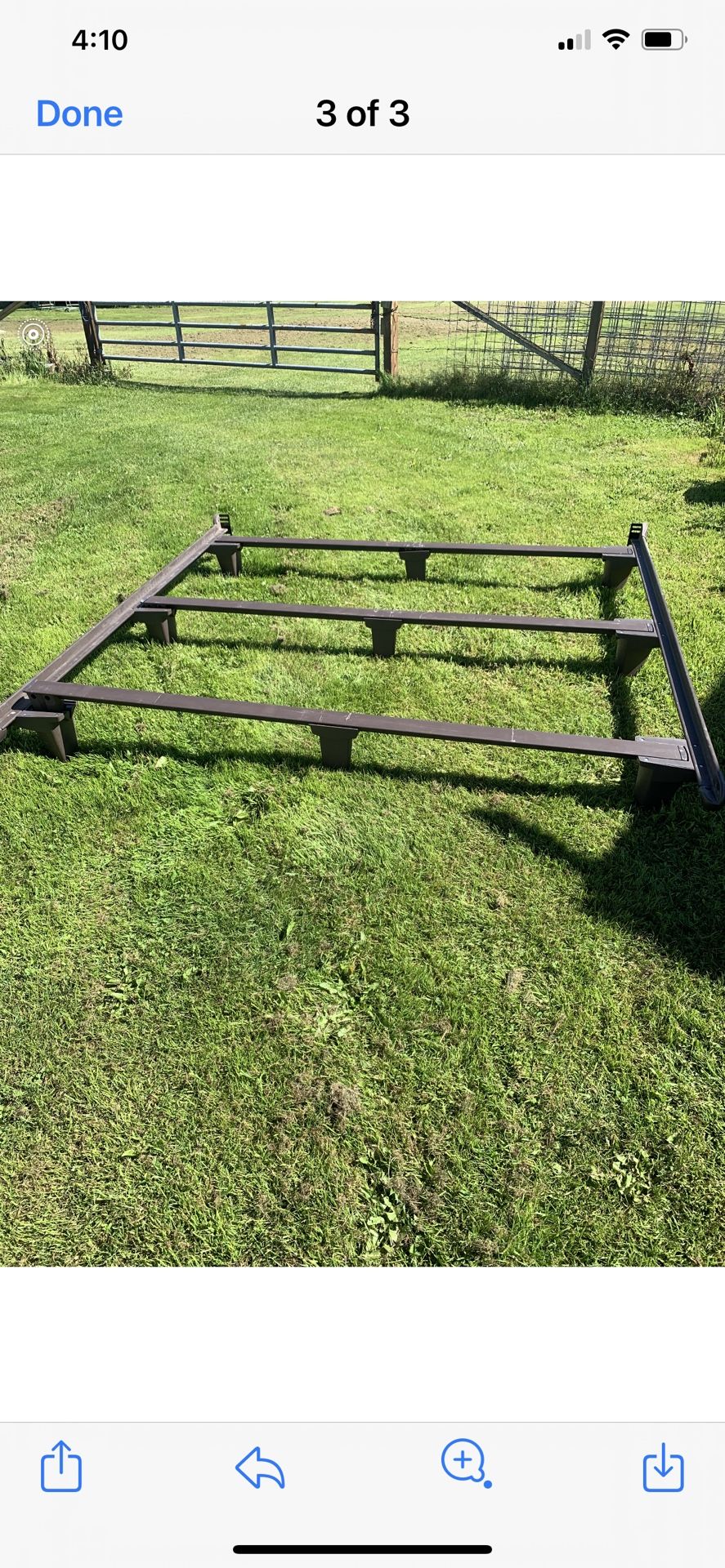 King Size Bed Base 76x76 This Like New