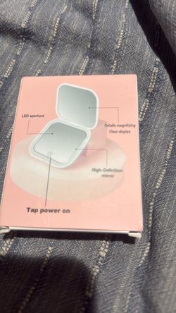 LED Compact Makeup Mirror with Magnification