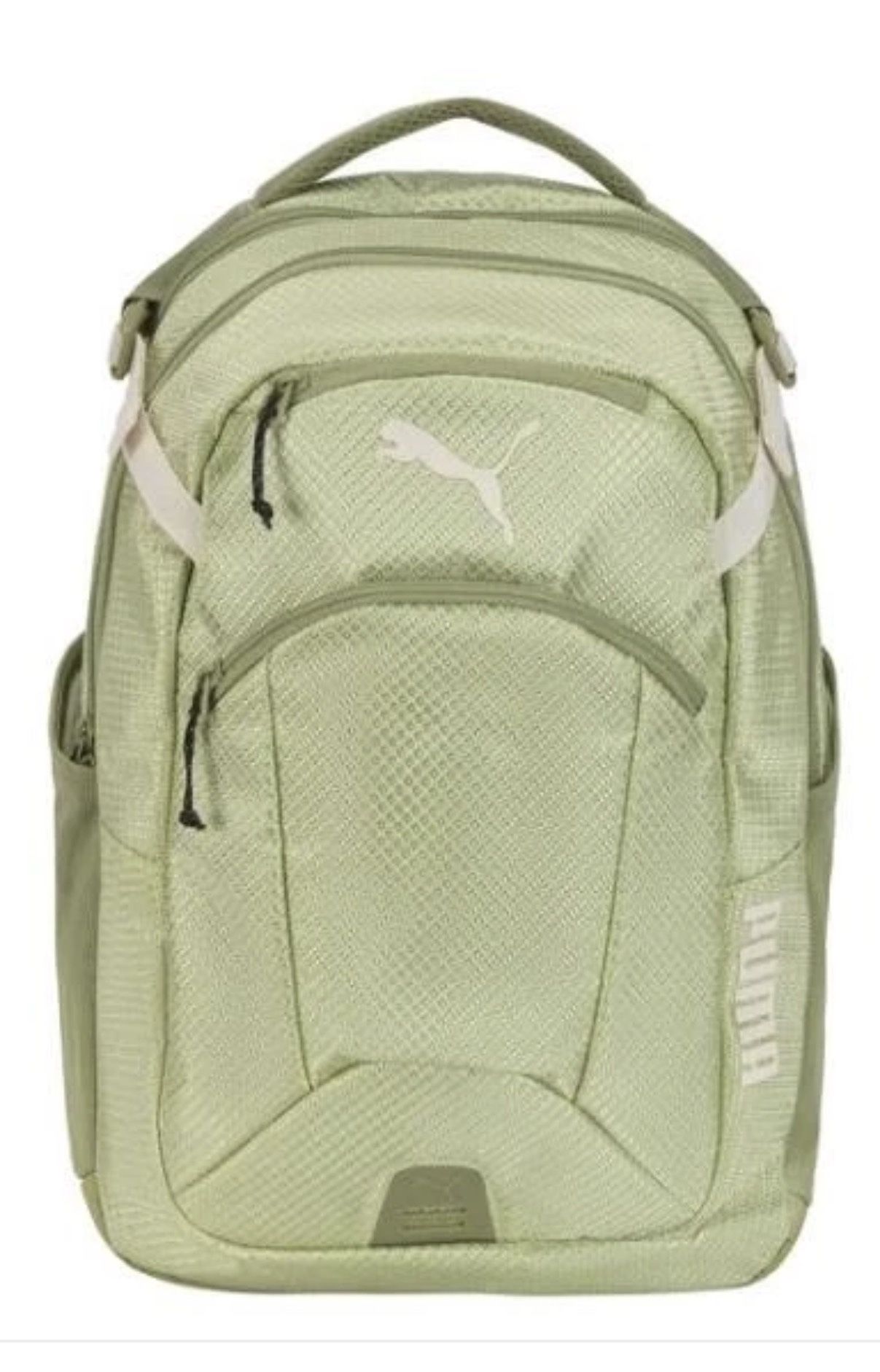 Brand New Puma Backpack Challenger 2 w/ Security Pocket Green Pockets Reflective Compression Straps School