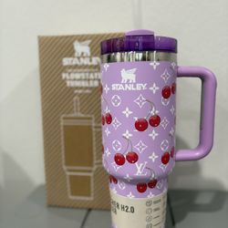 Purple LV Cherry Stanley Cup 