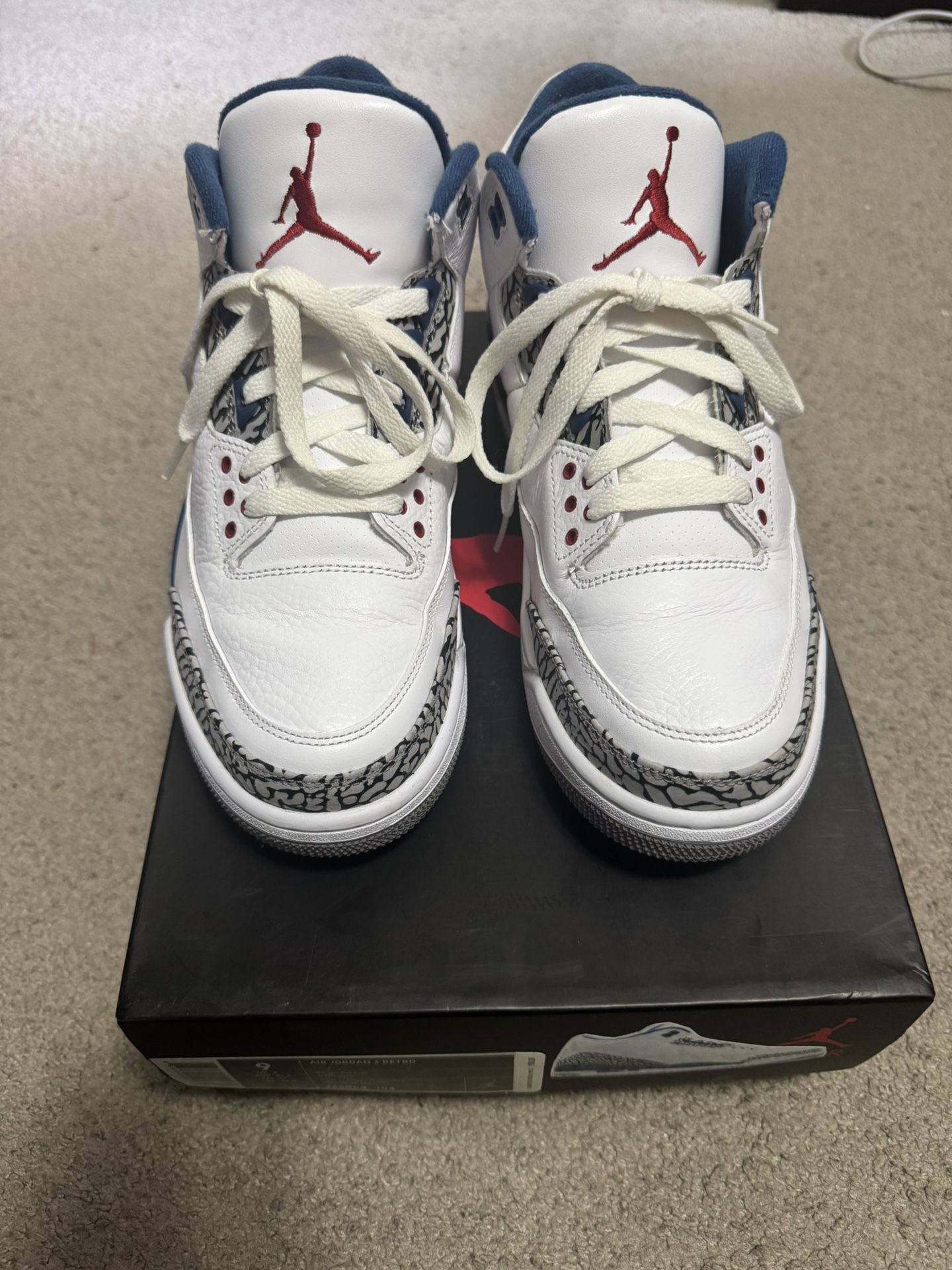 VNDS JORDAN 3 TRUE BLUE SIZE 9 2011 RELEASE