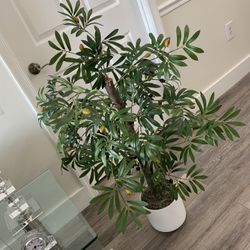 Artificial Olive Tree  With Pot Realistic Fruit And Bunches