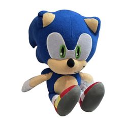 SEGA Sonic The Hedgehog Plush 10" Stuffed Animal Video Game Character Blue