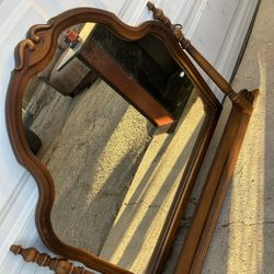 Jacobean-Style Vanity Dresser Mirror 