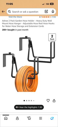 New HEAVY DUTY 2pk Garden Hose Holder