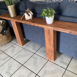 Wood Stand Table Stool
