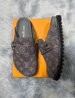 Louis Vuitton Monogram Denim Mule clogs