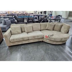 Corduroy living room sectional sofa  // Limited Time Offer 