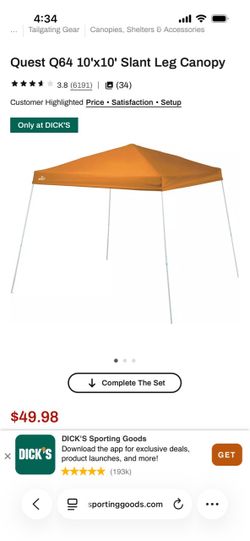 10X10’canopy
