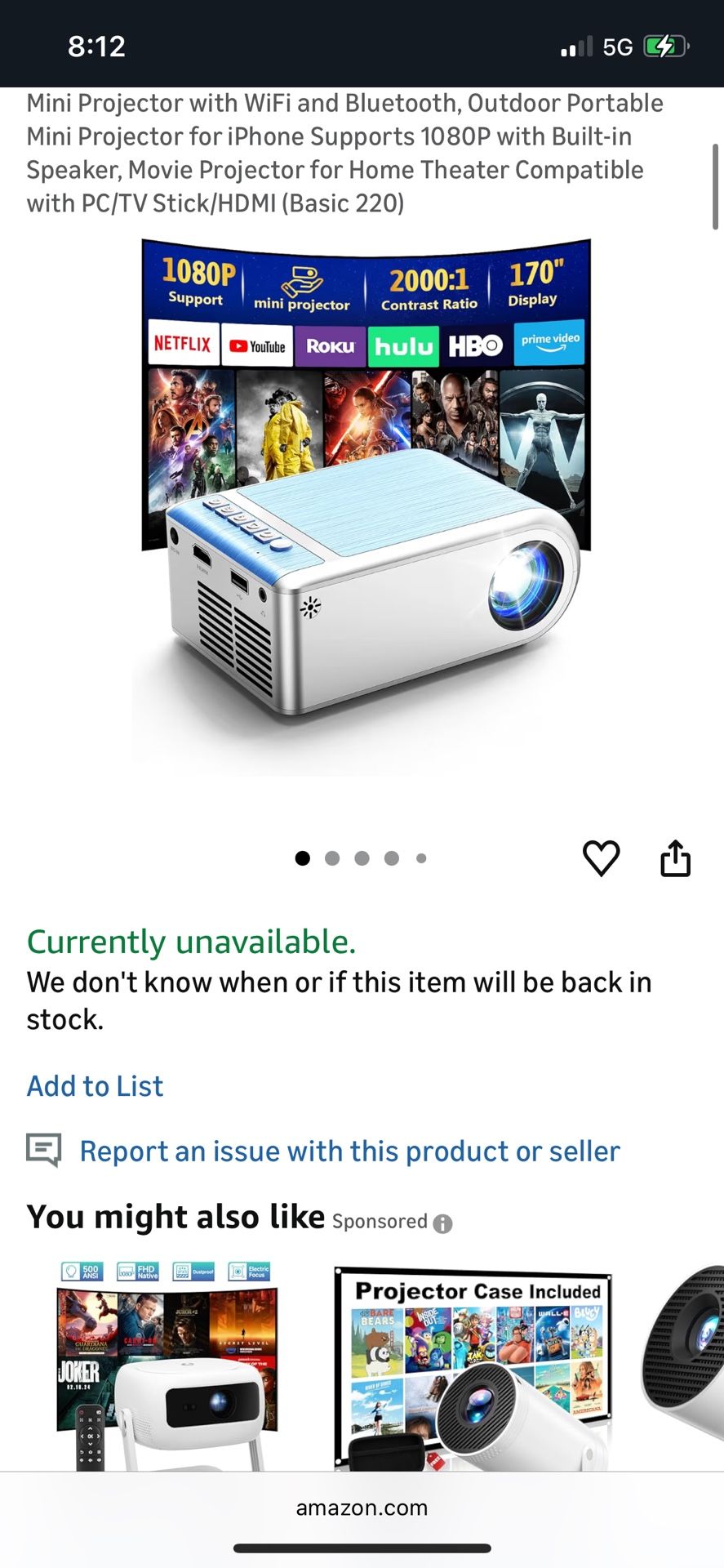 Mini Projector Works Great 