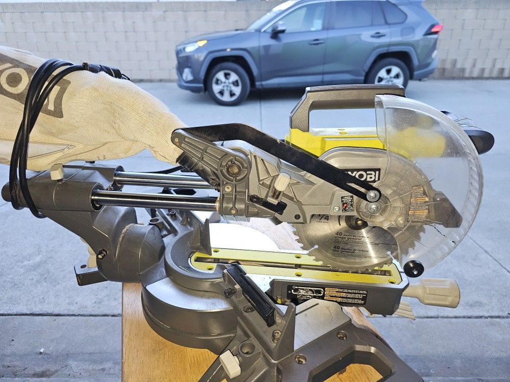 Ryobi 10 Amp 7-1/4 Compund Sliding Miter Saw 