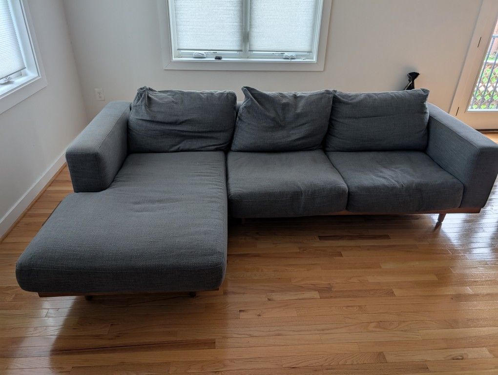 West Elm Newport Piece Chaise Sectional