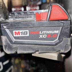 Milwaukee M 18 red lithium XC 5.0 battery