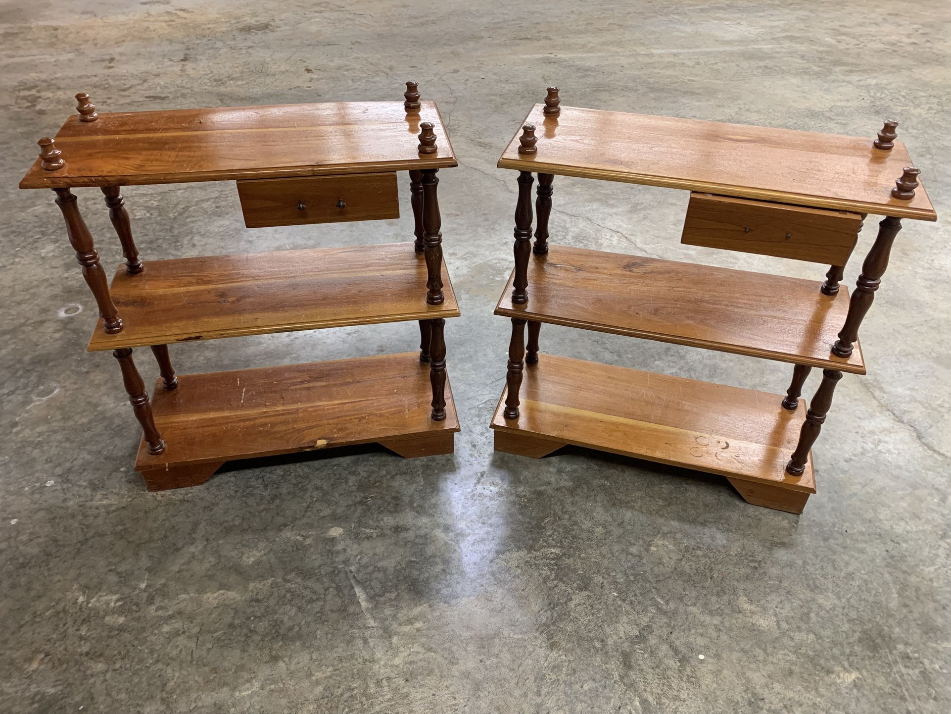 Antique Stackable Handmade Wooden Bookshelves