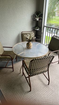 Patio table and chairs