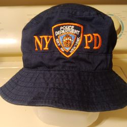 NYPD Bucket Hat Size Medium. Nissin Brand