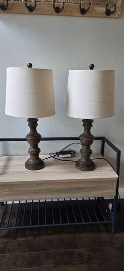 Set of two table lamps