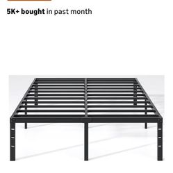 $35 King Bedframe w/14" Storage Space