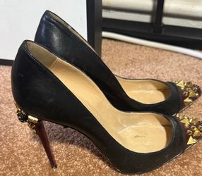 Christian Louboutin Black Spike Pigalle Heel