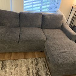 Coddle Aria Fabric Sleeper Sofa with Chaise & Storage