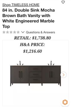 84in Vanity
