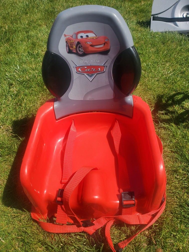 Red Cars Movie Booster Seat...has Straps To Buckle Child In..good Condition 