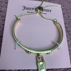 Juicy Couture Lock Charm Bracelet 