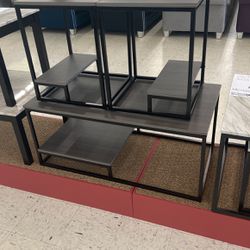 Coffee table with two end tables
