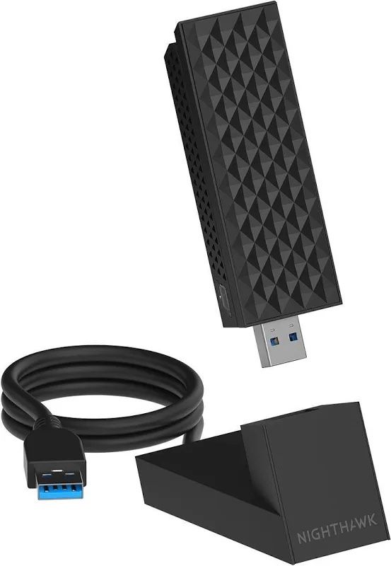 NETGEAR - Nighthawk A9000 Wi-Fi 7 USB 3.0 Adapter - Windows 11 pro