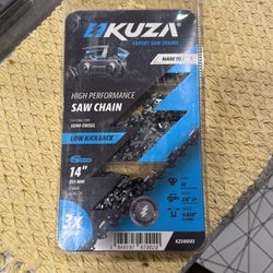 KUZA - 14 Inch Chainsaw Chain 3/8" LP Pitch, 050" Gauge, 52 Drive Links Easy 