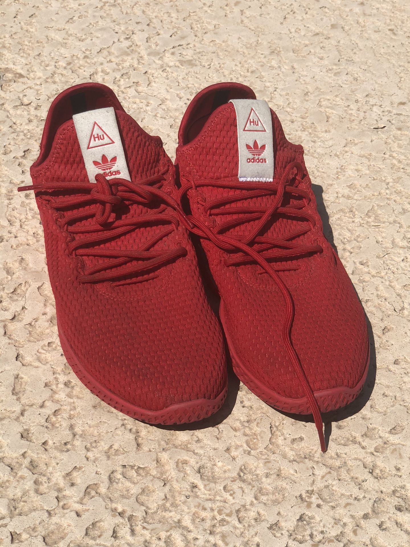 Adidas Tennis Hu Pharrell Solid Scarlett Shoes, Men’s, size 10.5