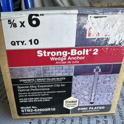 Simpson 5/8” By 6” Bolts