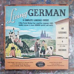 4xLP Living German Vinyl Records With Booklets Vintage