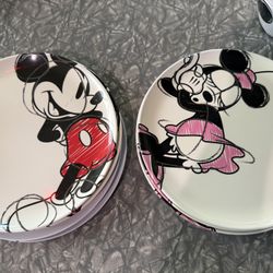 Disney Mickey & Minnie Plates & Bowls
