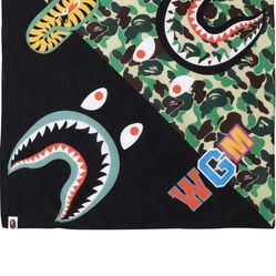 BAPE SHARK BANDANA (GREEN) Authentic With Receipt 