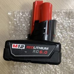Milwaukee New 6ah m12 Battery 