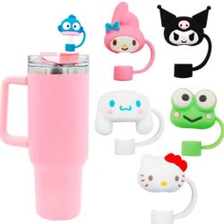 Hello Kitty Silicone Straw Cap Straw Water Cup Accessories