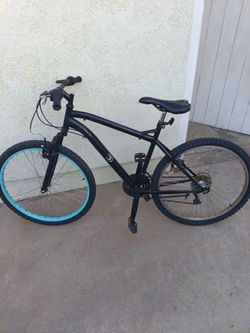 Black mountain bike