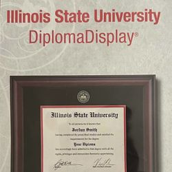 Illinois State University Diploma Display Frame