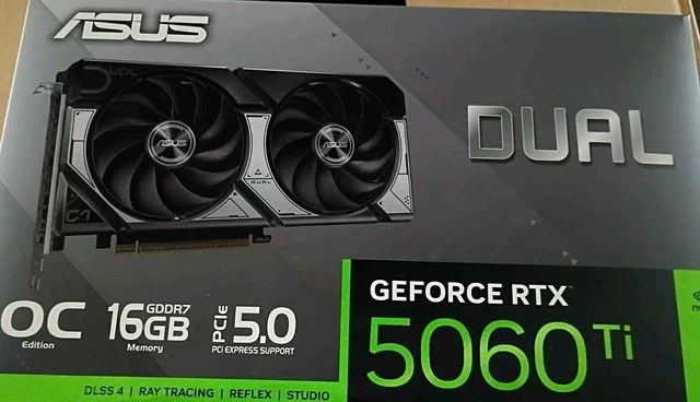 Asus Dual Geforce RTX 5060 Ti 16GB GDDR7 GPU