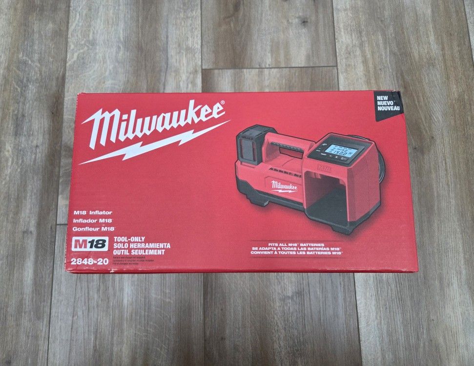 NEW Milwaukee M18 Tire Inflator Compressor 2848-20