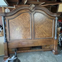 Large wood Headboard (fits King Size Bed)