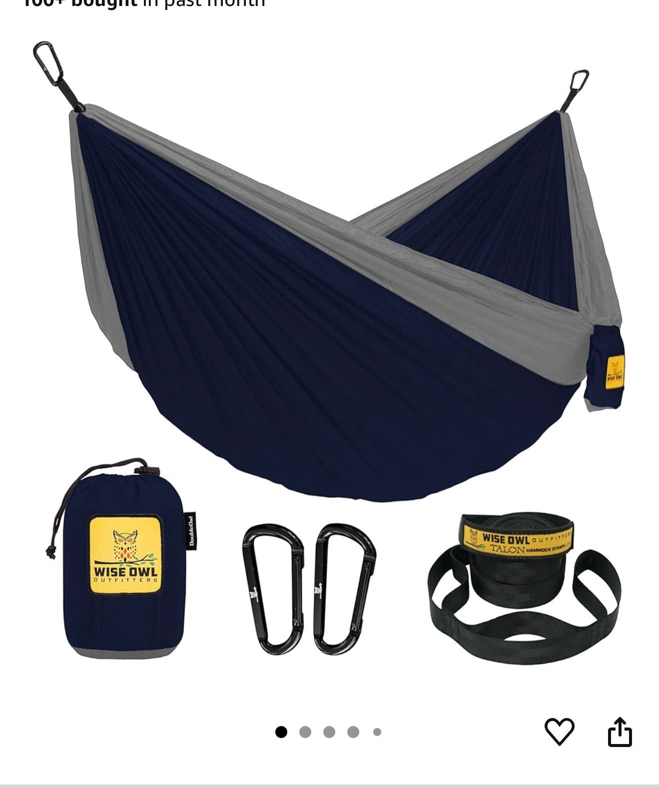 Wise Owl Outfitters Hammock for Camping Hammocks Gear for The Outdoors Backpacking Survival or Travel